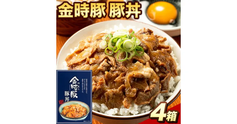 【ふるさと納税】 阿波の金時豚 豚丼 4個 セット アグリガーデン 《30日以内に出荷予定(土日祝除く)》豚肉 肉 豚丼 総菜 丼物 レトルト 簡単調理 送料無料 徳島県 上板町