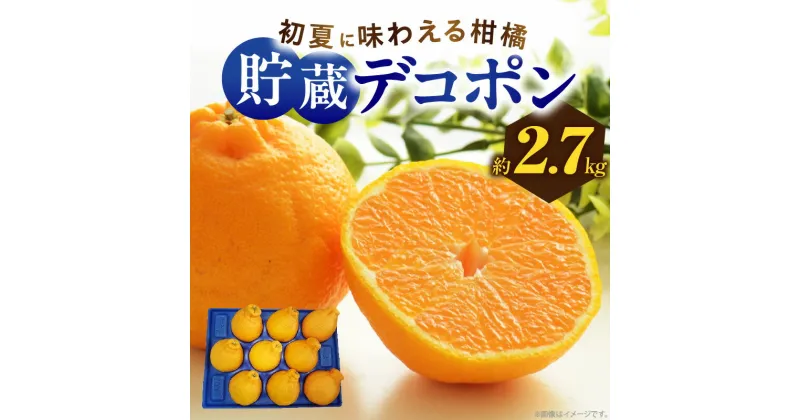 【ふるさと納税】初夏に味わえる柑橘 貯蔵デコポン 約2.7kg【2025年5月中旬～2025年6月下旬配送】 | みかん 蜜柑 ミカン 果実 果物 フルーツ 香川県 高松市 自宅用 デザート 贈り物 ギフト