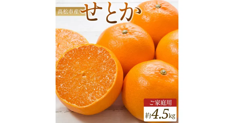 【ふるさと納税】ご家庭用　せとか　約4.5kg【2025年2月中旬～2025年3月下旬配送】 | みかん ミカン 果物 フルーツ ジューシー 濃厚 プチプチ 弾ける 甘い 大粒 果肉 果汁 たっぷり 爽やか 丸ごと ギフト プレゼント 贈り物 送料無料