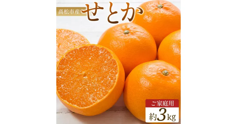 【ふるさと納税】ご家庭用　せとか　約3kg【2025年2月中旬～2025年3月下旬配送】 | みかん ミカン 果物 フルーツ 柑橘 甘い 果肉 果汁 たっぷり 爽やか ジューシー 蜜柑 自宅用 香川県 高松市 濃厚 薄皮