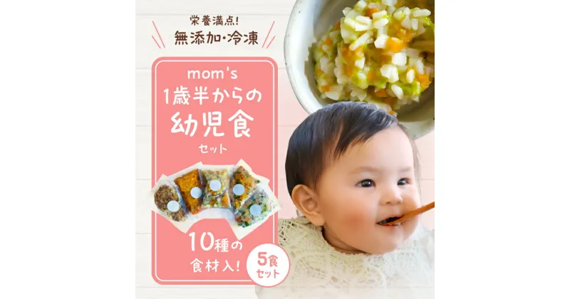 【ふるさと納税】無添加冷凍幼児食mom’s　1歳半からの幼児食(100g×5パック) | ワンプレート セット 冷凍 栄養 素材 お手軽 調理 簡単 安心 安全 ボリューム 10品目 香川県 高松市 送料無料