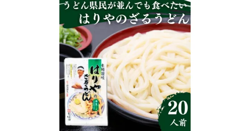 【ふるさと納税】うどん 香川県民が並んでも食べたい店 はりや さぬきうどん 20人前 名店 讃岐うどん 麺類 ギフト お中元 コシ 生麺 ぶっかけ 冷凍 半生麺 加工食品 引っ越し 製麺 茹でる　 丸亀市