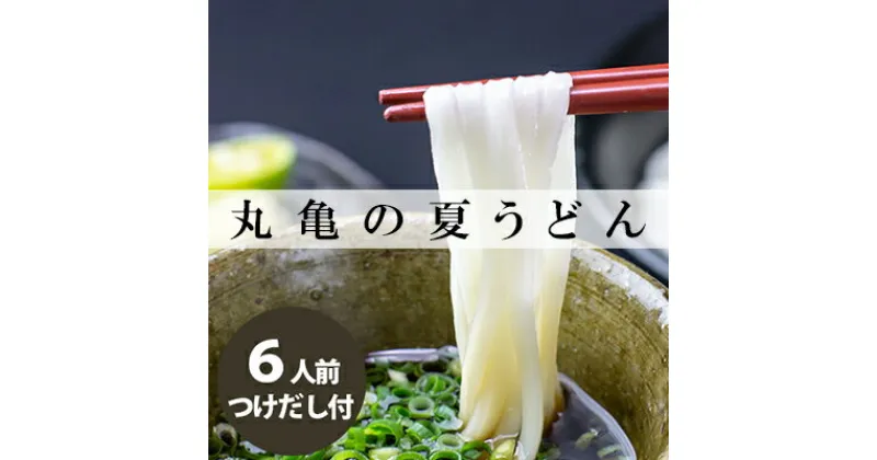 【ふるさと納税】丸亀の夏うどん6人前　麺類・うどん・半生麺・讃岐・弾力・コシ・のど越し・ざる・ぶっかけ・絶品・釜揚げ・釜玉