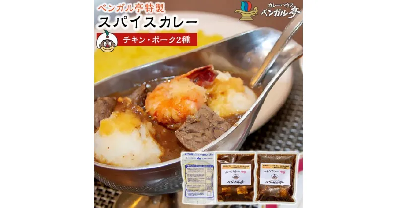 【ふるさと納税】B ベンガル亭特製スパイスカレー！（チキン・ポーク2種セット） | 香川県 坂出市 香川 四国 楽天ふるさと 納税 返礼品 お取り寄せグルメ 取り寄せ グルメ 食品 カレー スパイスカレー 薬膳カレー 詰め合わせ セット 食べ比べ ご当地カレー