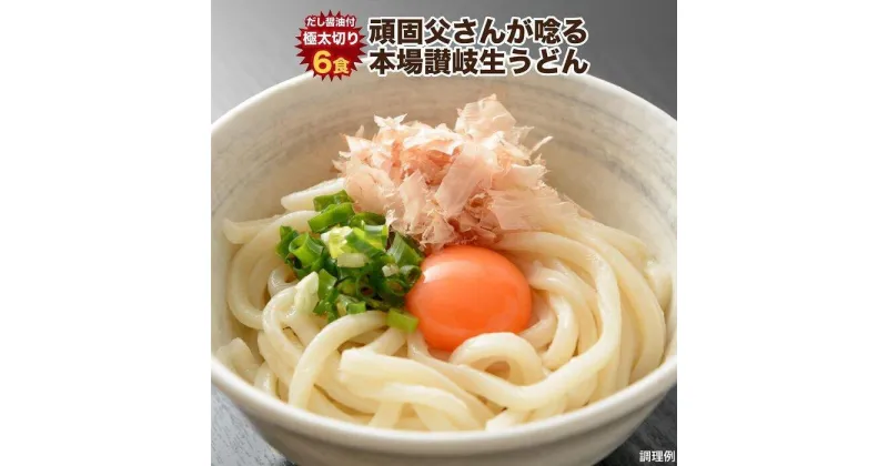 【ふるさと納税】讃岐うどん6食つゆ付（極太麺） | 麺 めん うどん 食品 加工食品 人気 おすすめ 送料無料 さぬき 讃岐 坂出市 香川県