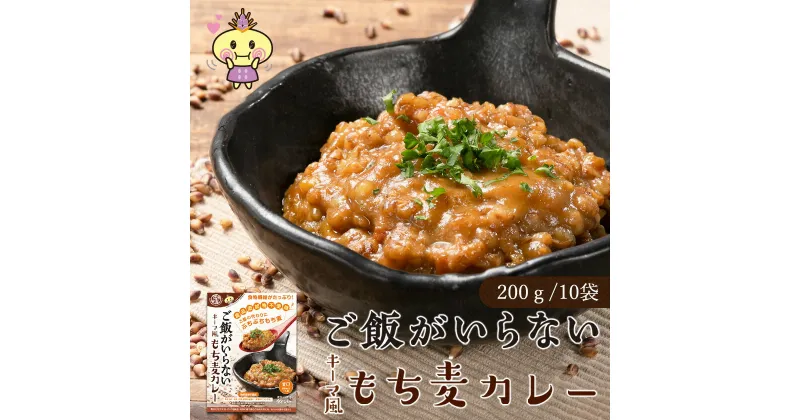 【ふるさと納税】ご飯がいらない キーマ風もち麦カレー　甘口(200g)10袋セット