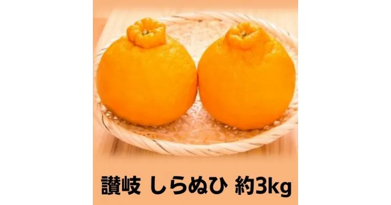 【ふるさと納税】味自慢！讃岐 しらぬひ　約3kg　果物類・みかん・柑橘類・デコポン　　お届け：2025年2月上旬～3月中旬