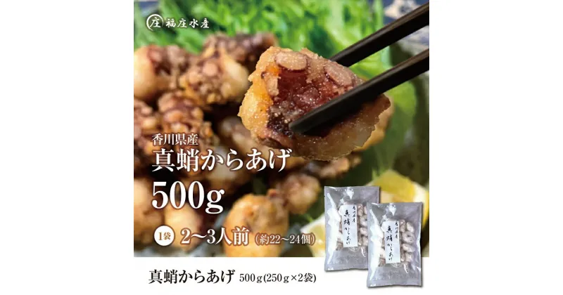 【ふるさと納税】絶品！子供から大人まで大満足！香川県産 たこ 唐揚げ 500g（250g×2袋）　魚貝類・タコ・加工品・惣菜・冷凍・たこ唐揚げ・たこ・蛸・から揚げ