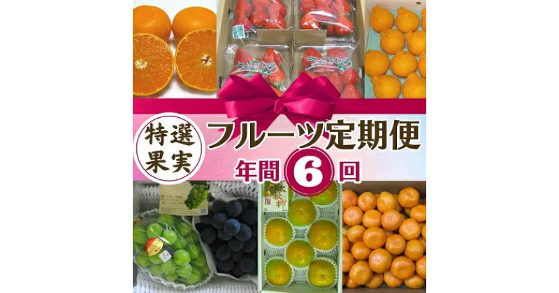 【ふるさと納税】フルーツ 定期便 特産果実 年間6回　定期便・ 果物類 詰合せ いちご 苺 ぶどう マスカット せとか 不知火 しらぬい 柿 旬のフルーツ 　お届け：寄附ご入金確認月の翌月以降の出荷月より6回お届けいたします。