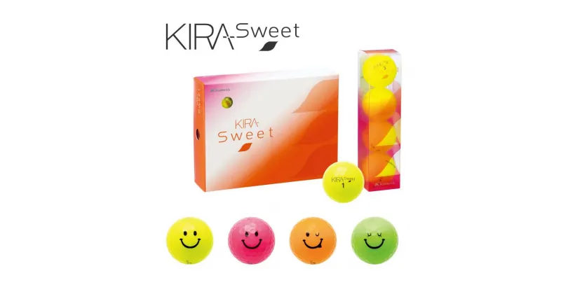 【ふるさと納税】ゴルフボール KIRA SWEET KIRAキャラ 1ダース レディース 高反発 高輝度 イエロー ピンク オレンジ ライム 超反発 ソフト kasco キャスコ【距離 アップ 高反発 超反発 かわいい】