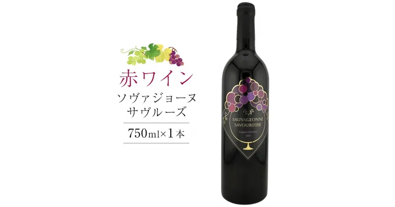 【ふるさと納税】ソヴァジョーヌ・サヴルーズ 750ml×1本【日本ワイン赤 香川県産 ぶどう】