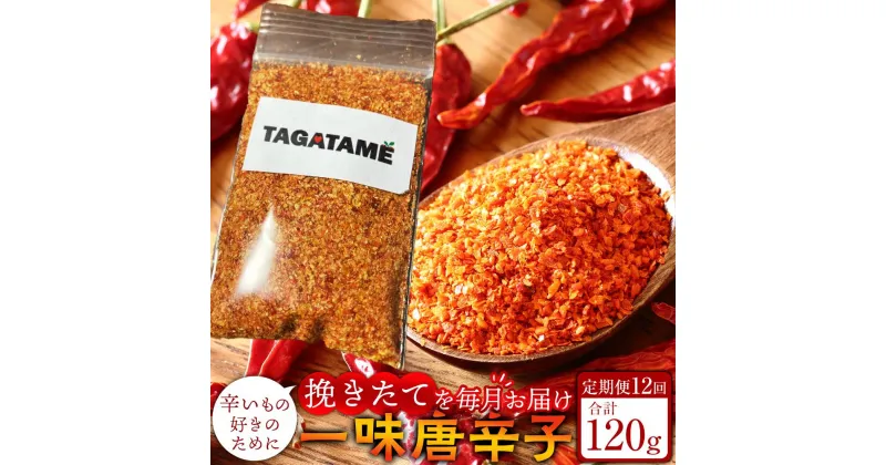 【ふるさと納税】【定期便全12回】一味 唐辛子 合計120g(1回10g) TAGATAME タガタメ【一味 唐辛子 とうがらし 香川県 さぬき市】