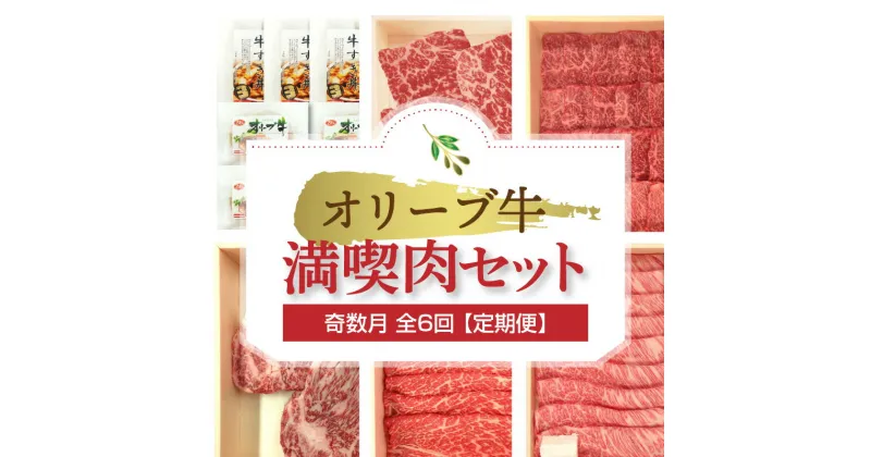 【ふるさと納税】オリーブ牛 満喫肉セット(奇数月　全6回)【定期便】肉 焼肉 牛肉 モモ肉 ハラミ オリーブ牛 焼き肉 セット バーベキュー BBQ はらみ 香川県 三豊市 157000円