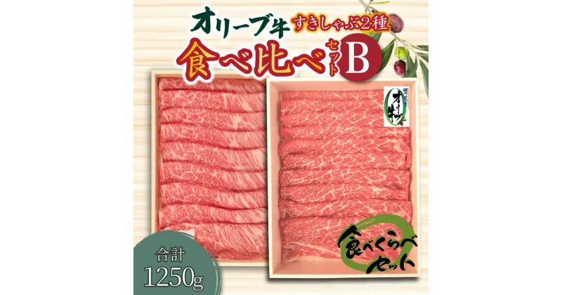 【ふるさと納税】オリーブ牛すきしゃぶ二昧食べ比べセットB 54000円