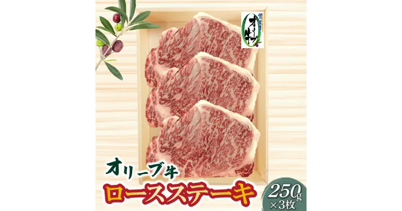 【ふるさと納税】オリーブ牛ロースステーキ250g×3枚 54000円