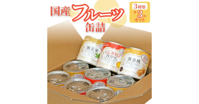 【ふるさと納税】国産 フルーツ缶詰 みかん イチジク モモ 9缶 セット3種 各3缶 セット 缶詰 フルーツ 果物 詰め合わせ ギフト 贈り物 保存食 備蓄 香川県 小原紅みかん 黄金桃 トッピング 食品 常温 お取り寄せ 送料無料 17000円 桃 黄金桃 いちじく イチジク