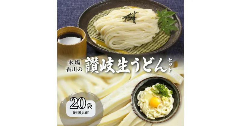 【ふるさと納税】うどん 香川 讃岐生うどん セット 40人前 小分け 20袋 生うどん モチモチ感 コシ 人気 カレーうどん 釜だし かけだし ざるうどん 香川県 三豊市 お取り寄せ お取り寄せグルメ 食品 食べ物 麺類 送料無料 10000円