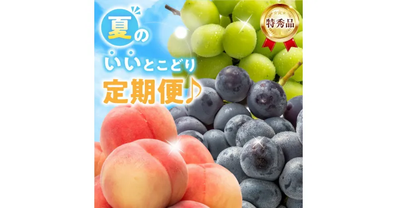 【ふるさと納税】【配送不可地域：北海道・沖縄県・離島】特秀品 夏 定期便 7月 桃 8月 ニューピオーネ 9月 シャインマスカット フルーツ 旬の季節 鮮度 いいとこどり 果実 毎月 お取り寄せグルメ 送料無料 香川県 三豊市 52000円