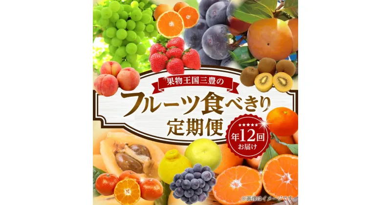 【ふるさと納税】フルーツ 食べきり定期便 年12回 定期 定期便 定期的 フルーツ 果物 果物定期便 果物王国 フルーツ王国 食べきり 食べ比べ 詰め合わせ 旬 文旦 いちご しらぬい 清見 びわ 桃 ピオーネ ぶどう マスカット キウイ