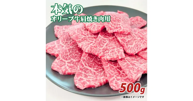 【ふるさと納税】本気のオリーブ牛肩焼肉用500g 15000円