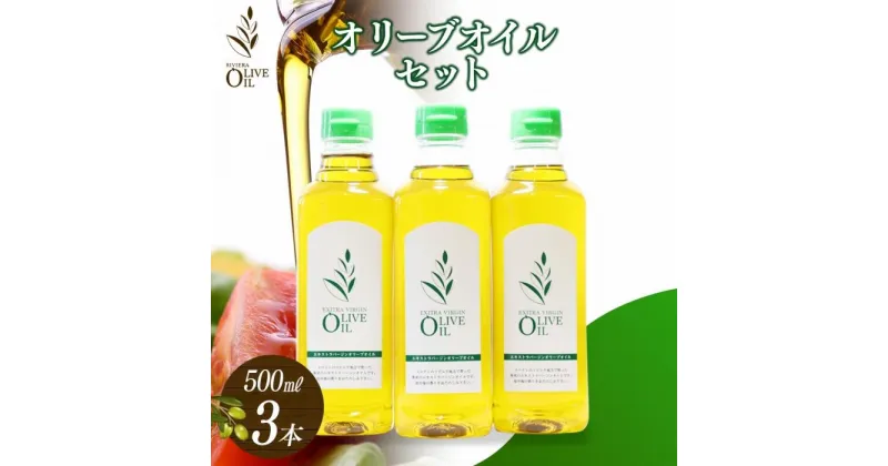 【ふるさと納税】エキストラバージンオリーブオイル 500ml 3本セット | 油 あぶら 食品 加工食品 人気 おすすめ 送料無料