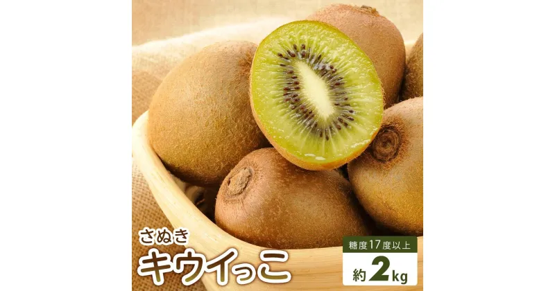 【ふるさと納税】【さぬき讃フルーツ】さぬきキウイっこ 約2kg (バラ詰め)