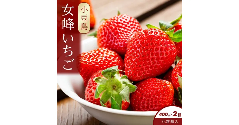 【ふるさと納税】小豆島女峰いちご 化粧箱入り 約400g×2箱