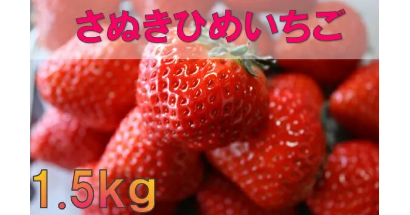 【ふるさと納税】032　三木町地域いちご部会「さぬきひめ」1.5kg