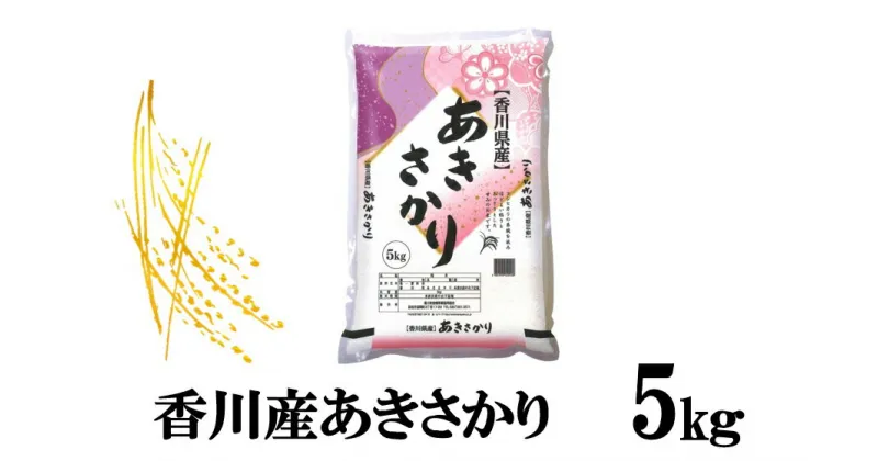 【ふるさと納税】1117　令和6年産香川県産あきさかり　5kg　紙袋配送