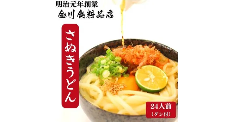 【ふるさと納税】二段熟成半生さぬきうどん24人前 だし付き（鎌田醤油）　【 麺類 和食 小麦製品 コシ しなやか のど越し 本場 ぶっかけ ざる かけうどん 夕飯 ランチ あっさり 】