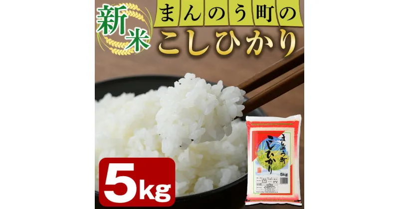 【ふるさと納税】＜令和6年産新米＞香川県まんのう町産 コシヒカリ(5kg)国産 お米 こしひかり ご飯 白米 ライス【man027】【香川県食糧事業協同組合】