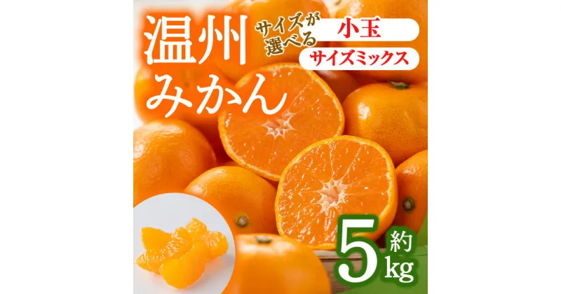 【ふるさと納税】＜期間限定！2024年10月上旬以降順次発送予定＞＜選べるサイズ＞香川県産 温州みかん(約5kg/サイズミックス・小玉)国産 果物 果実 くだもの フルーツ みかん 蜜柑 温州 オレンジ ミカン 柑橘 【man078】【Aglio nero】