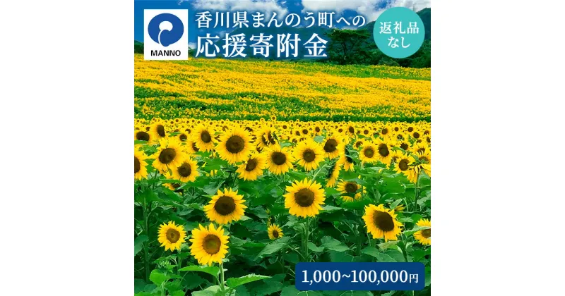 【ふるさと納税】＜返礼品なし＞ 香川県まんのう町への寄附 (1,000円・5000円・1万円・5万円・10万円) 香川県 まんのう町 応援 寄附【man900・man901・man902・man903・man904】【まんのう町】