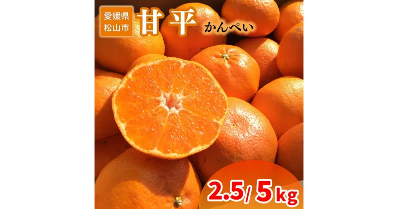 【ふるさと納税】 【1月下旬から発送】 家庭用 甘平 2.5kg または 5kg | 愛媛 みかん 先行予約 蜜柑 柑橘 果物 くだもの フルーツ お取り寄せ グルメ 期間限定 数量限定 人気 おすすめ 愛媛県 松山市