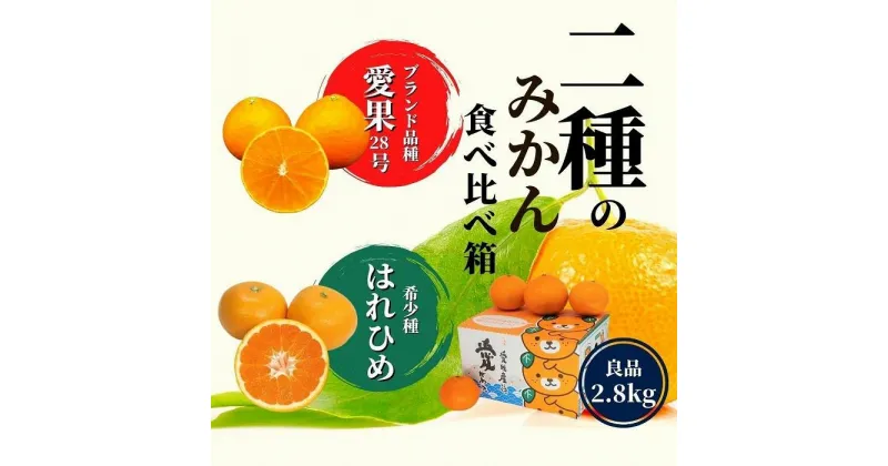 【ふるさと納税】【早期予約受付中！2024年12月～順次発送】愛果28号 ＆ はれひめ 良品 約2.8kg 2023年12月から1月頭頃発送 | 愛果28号 まどんな 柑橘 みかん 果物 くだもの フルーツ おすすめ 高級 人気 お取り寄せ グルメ ギフト 期間限定 数量限定 ご当地 愛媛県 松山市