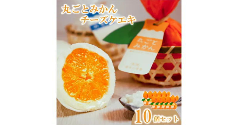 【ふるさと納税】丸ごとみかんチーズケエキ 10個セット チーズケーキ お菓子 道後温泉 スイーツ おやつ みかん レアチーズ ケーキ