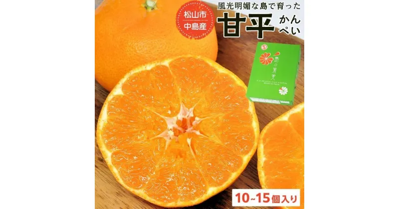 【ふるさと納税】 【発送は1月下旬から】 松山市中島産 甘平 L～3Lサイズ 国産 愛媛みかん 愛媛ミカン みかん ミカン mikan 蜜柑 柑橘 フルーツ 果物 くだもの お取り寄せ 産地直送 数量限定 人気 おすすめ 愛媛県 松山市 送料無料 フジ・アグリフーズ）