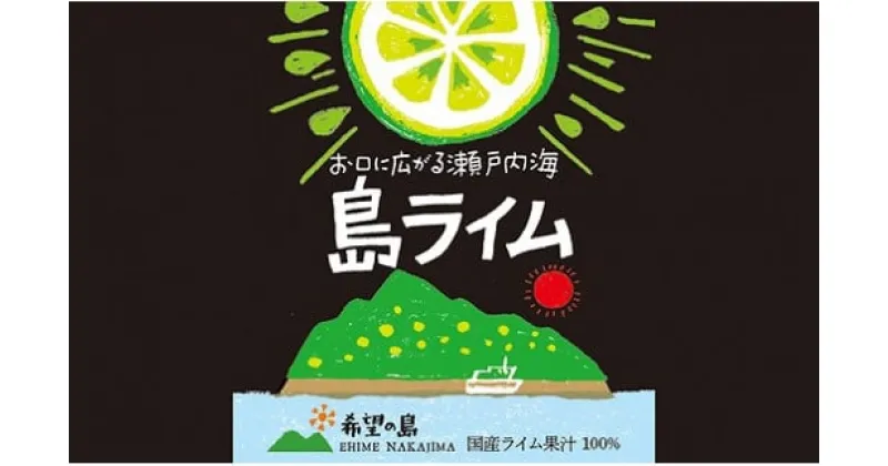 【ふるさと納税】 希望の島 ライム 果汁 150ml 6本 | ライム 柑橘 果物 フルーツ お酒 酒 さけ 焼酎 サワー 炭酸 ドリンク 調理 料理 和食 お取り寄せ 人気 おすすめ 愛媛県 松山市