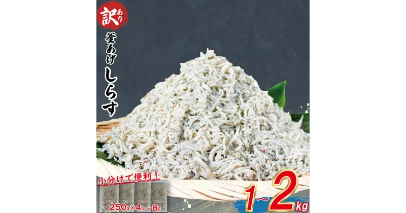 【ふるさと納税】 訳あり 釜揚げ しらす 1kg / 2kg 不揃い しらす干し ごはんのお供 おつまみ 酒の肴 小分け 便利 おかず しらす丼 お米 グルメ 食品 冷凍 魚 海鮮 海産物 食品 お取り寄せ 手軽 時短 ピザ パスタ オイル 漬け 10000円 人気 おすすめ 送料無料 愛媛県 松山市