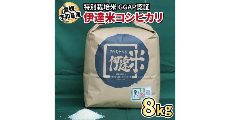 【ふるさと納税】 新米 特別栽培 コシヒカリ 8kg 伊達米 グローバルGAP取得 ワールドファーマーズ お米 米 ごはん ブランド米 特別栽培米 美味しい お弁当 弁当 おにぎり ふっくら ツヤツヤ 甘い 農家直送 産地直送 数量限定 国産 愛媛 宇和島 G012-024011