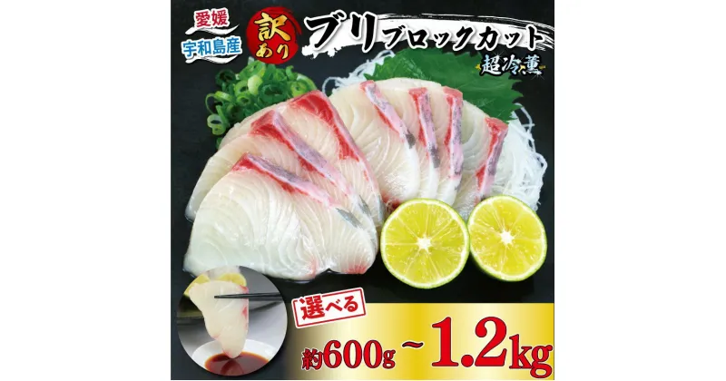 【ふるさと納税】 鰤 訳あり 超冷薫 ブリ ブロック カット 選べる 内容量 600g ~ 1.2kg オンスイ 鰤 buri 新鮮 真空 パック 刺身 お刺身 刺し身 しゃぶしゃぶ 鍋 ぶりしゃぶ 漬け丼 タタキ アレンジ 人気 海鮮 海産物 冷凍 養殖 不揃い 加工品 国産 愛媛 宇和島