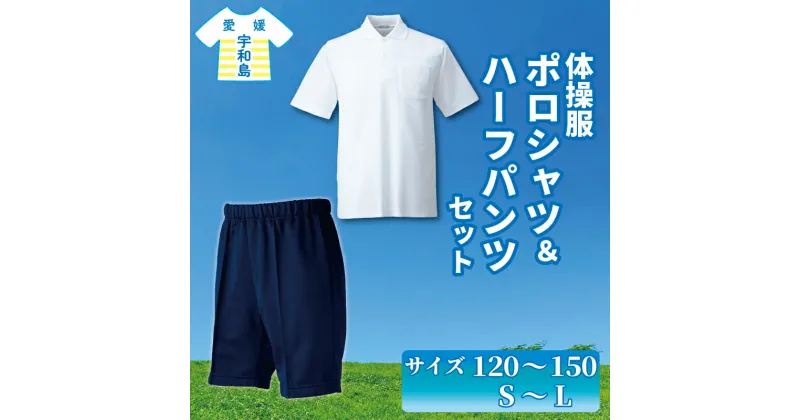 【ふるさと納税】 服 体操服 半袖 ポロシャツ ハーフパンツ セット 愛媛河合株式会社 ファッション 丈夫 サイズ 選べる スクール パンツ 半ズボン 吸汗 速乾 UVカット 日焼け防止 暑さ対策 子供 男 女 兼用 小学生 中学生 体育 体操着 運動着 運動服 愛媛 宇和島 K013-180003