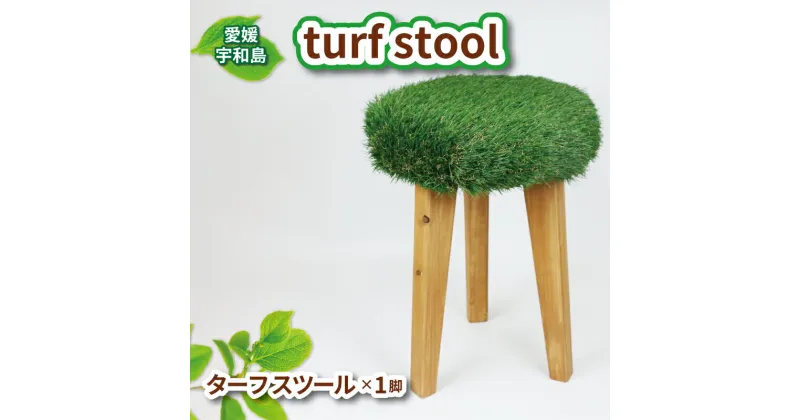 【ふるさと納税】 スツール 木製 椅子 turf stool 53chairs チェア インテリア おしゃれ ハンドメイド いす 木製 芝 人工芝 緑 グリーン 職人技 松 まつ 木 木工品 木工家具 家具 贈答用 プレゼント 日用品 数量限定 愛媛 宇和島 K100-135006