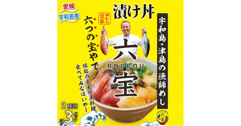 【ふるさと納税】 漬け丼 六宝 津島の漁師めし 鯛めし 料理田むら 鯛 ×2 マグロ ×1 真鯛 まぐろ マダイ タイ tai 刺身 お刺身 刺し身 漬け 海鮮丼 郷土料理 鯛飯 海鮮 人気 海の幸 魚介 人気加工品 冷凍 お手軽 便利 産地直送 国産 愛媛 宇和島 D015-140002