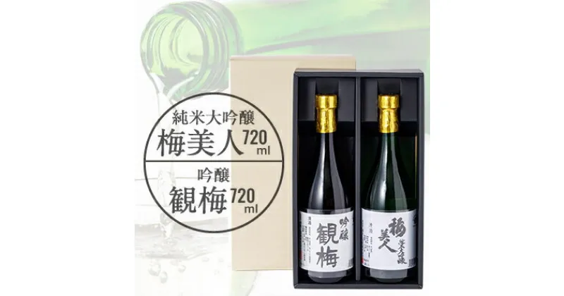 【ふるさと納税】純米大吟醸梅美人720mlと吟醸観梅720mlのセット【D03-8】【1043422】