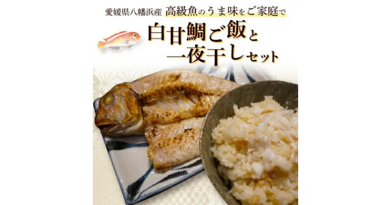 【ふるさと納税】高級魚・白甘鯛ご飯と一夜干し【E26-10】_ 干物 ひもの ヒモノ 一夜干し 冷凍 アマダイ 甘鯛 セット 食べ比べ 愛媛 高級魚 ギフト 贈答 プレゼント 【配送不可地域：離島】【1254267】