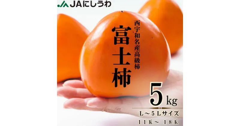 【ふるさと納税】JAにしうわの季節のくだもの(富士柿5kg)【D08-23】【1443271】