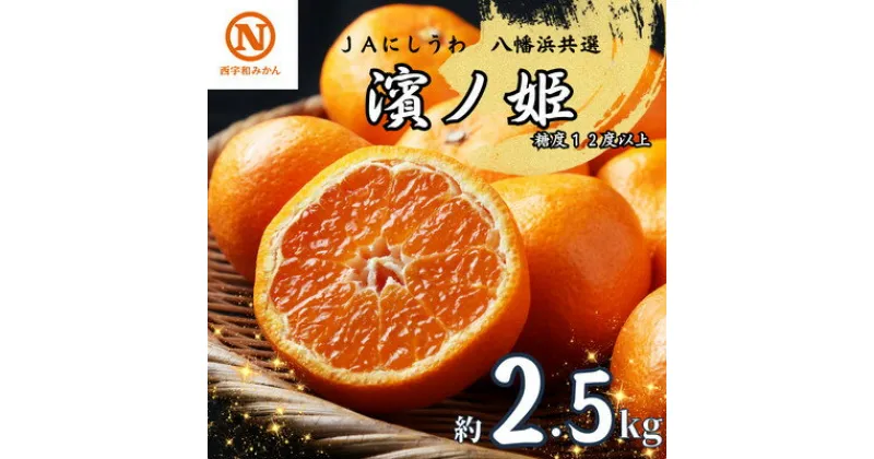 【ふるさと納税】JAにしうわの季節の柑橘(八幡浜共選「濱ノ姫」約2.5kg)【C08-76】_ みかん ミカン 柑橘 フルーツ くだもの 果物 ふるーつ 青果 果実 甘い ジューシー 産直 産地直送 旬 贈答 ギフト プレゼント 柑橘類 人気 愛媛 果汁 JA 農協 濃厚 コク 【1510451】