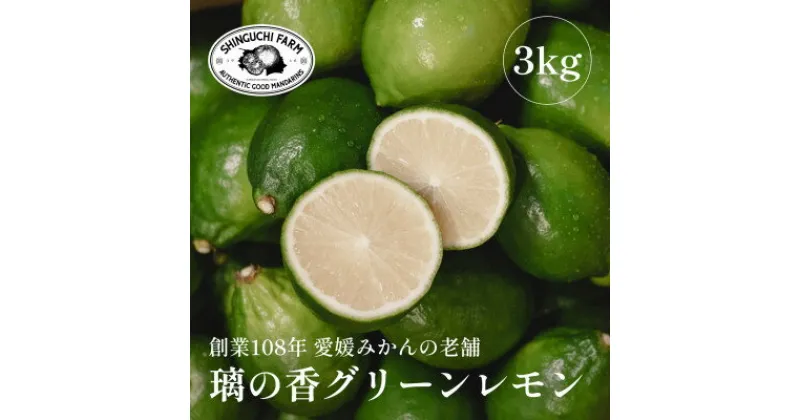 【ふるさと納税】愛媛県産「皮が薄くて種が少ない」【璃の香グリーンレモン 3kg】新口農園【C70-50】【1550669】