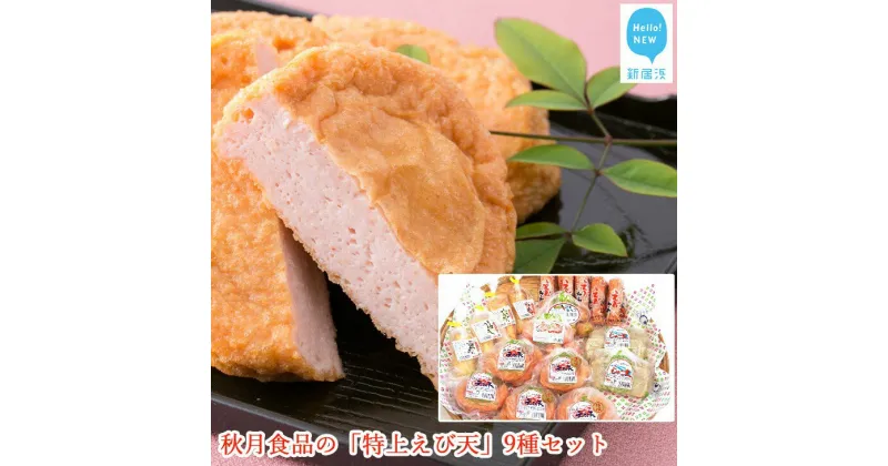 【ふるさと納税】 秋月食品の「特上えび天」9種セット　新居浜グルメの主役！